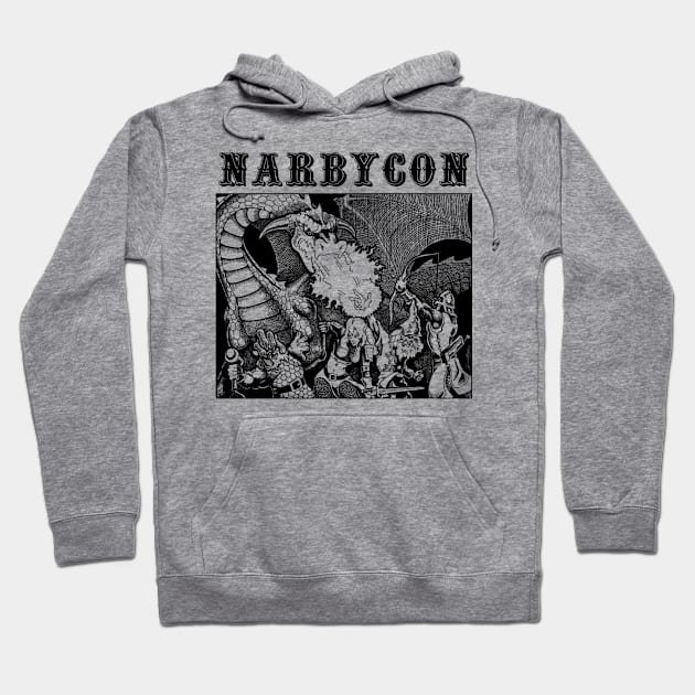 Narbycon 2016 black ink Hoodie by gregspanier